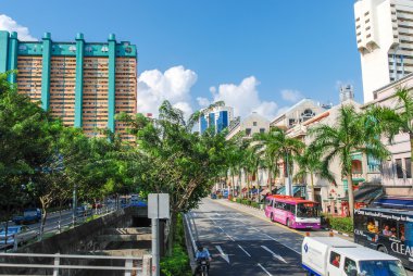 Singapur - Temmuz 13, 2008: Turist ziyaret şehir. Singapore adlı