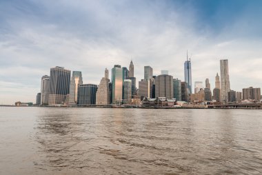 Şehir merkezindeki Manhattan Skyline