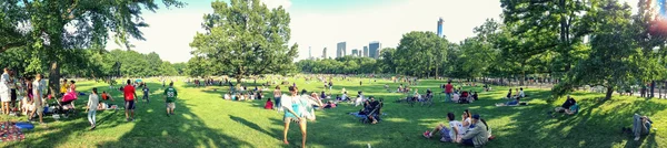 New York City - 15 juni 2013: Locals en toeristen genieten van een beaut — Stockfoto