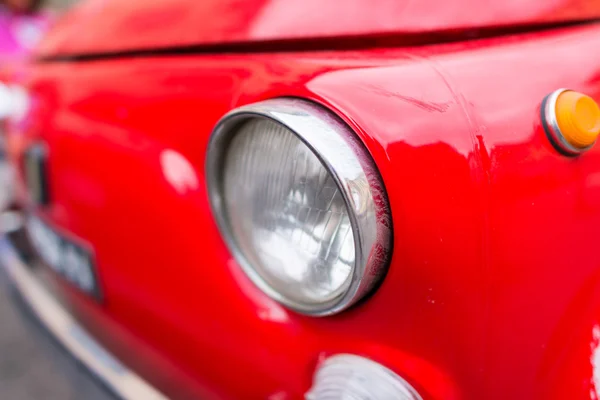 Old red car in Italy — Stock Photo, Image