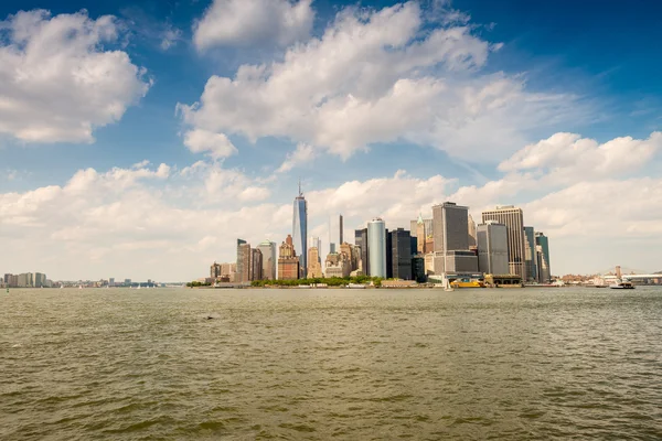 Piękną panoramę Downtown Manhattan — Zdjęcie stockowe