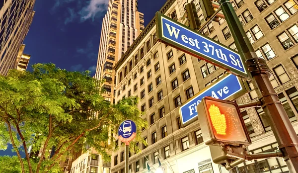 Señales de la calle de Nueva York — Foto de Stock