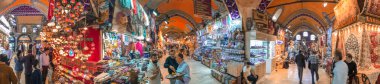 Istanbul - 22 Eylül 2014: Turistler bulanık hareketleri ve