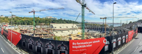 Istanbul - 23 října 2014: Panoramatický pohled na staveniště — Stock fotografie