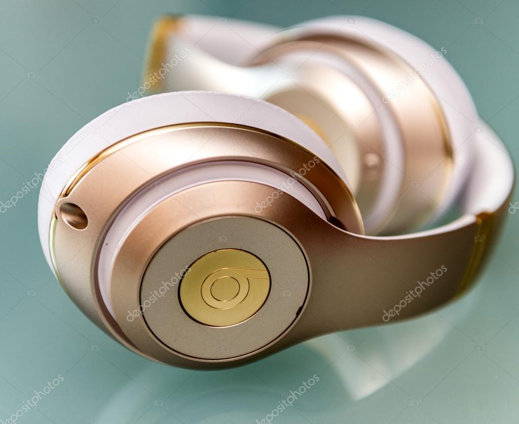 PISA, ITALY - MAY 26, 2015: Beats studio wireless headset. Beats by Dr. Dre has been acquired by Apple.