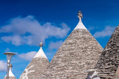 Alberobello, Apulia. Ünlü Trulli evleri