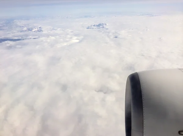 Der Himmel vom Flugzeug aus gesehen — Stockfoto