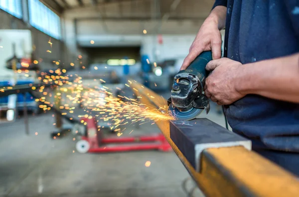 Elektrische wiel slijpen — Stockfoto