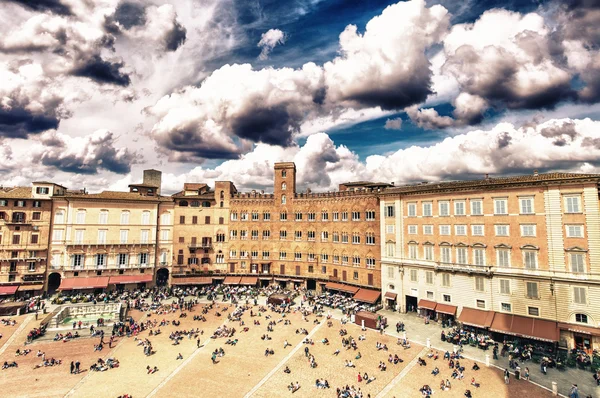 Piazza del Campo, Siena — Stock Photo, Image