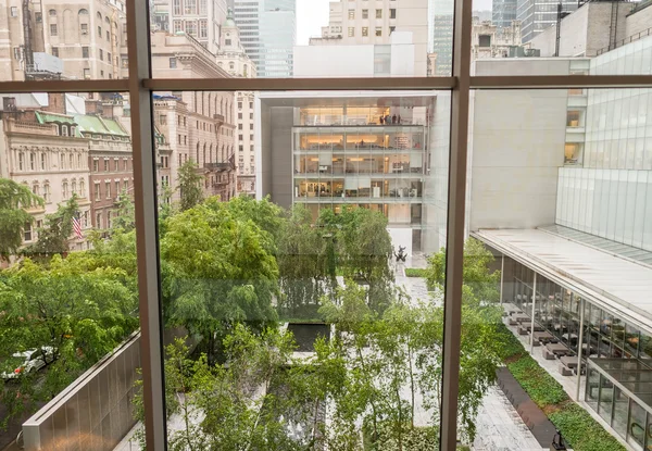 Manhattan skyline van moderne grote ramen — Stockfoto