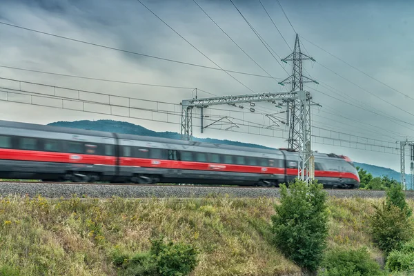 Nagy sebességű vonat, Olaszország — Stock Fotó