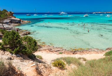 Cala Saona beach, İspanya