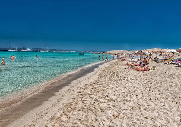 Ses illetes Strand in Spanien — Stockfoto