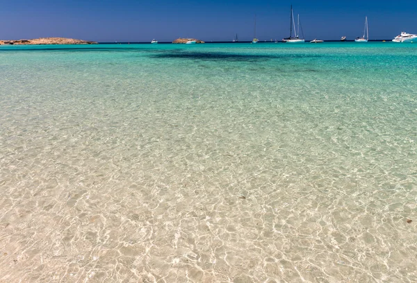 Ses Illetes Beach, Hiszpania — Zdjęcie stockowe