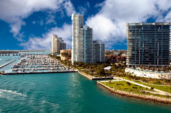 Miami beach kusten, florida — Stockfoto