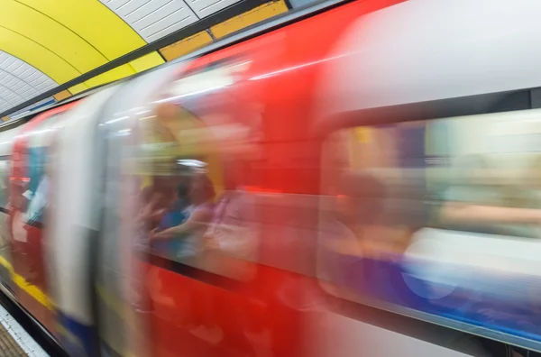 Subway train in London — Stock Photo, Image