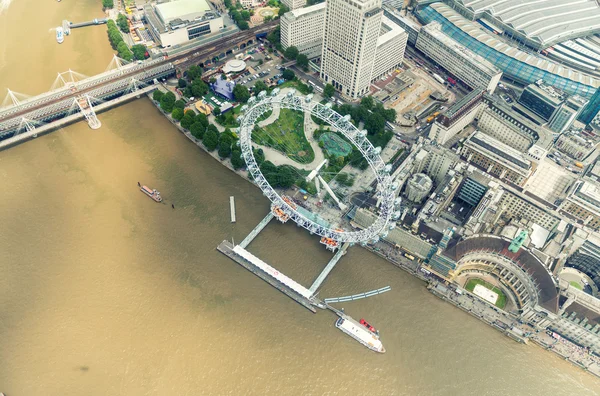 Luchtfoto van Londen stad — Stockfoto