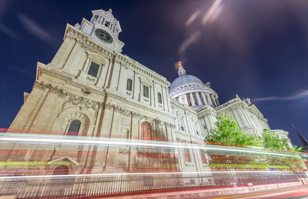 St Paul Cathedral at night - London — Stock Photo, Image