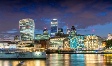 Gece, Londra, Thames Nehri