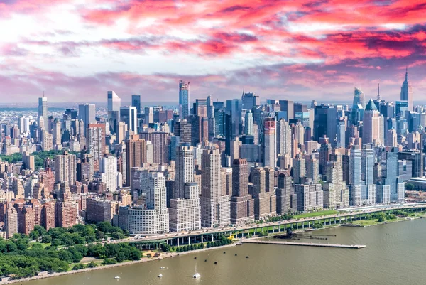 Vista aérea de Manhattan, Nueva York — Foto de Stock