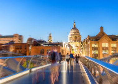 St Paul Katedrali, gece, Londra