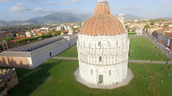 Mucizeler Meydanı, Pisa. Havadan görünümü — Stok fotoğraf