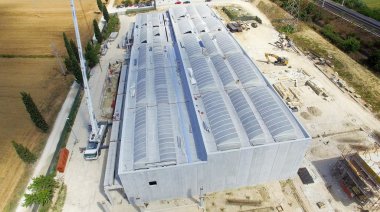 Şantiye havai görünümü