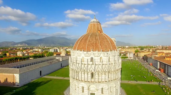 Praça dos Milagres, Pisa. vista aérea — Fotografia de Stock