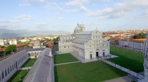 Mucizeler Meydanı, Pisa. Havadan görünümü — Stok fotoğraf