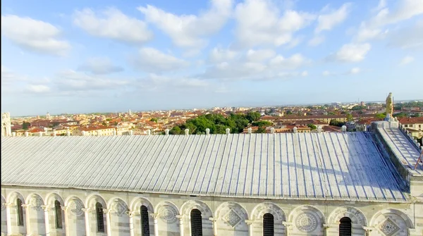 Pise. Vue aérienne de la Cathédrale de la Place des Miracles — Photo