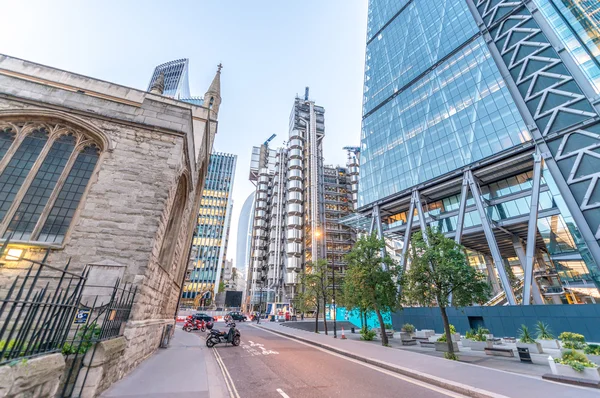 City of London at dusk. — Stock Photo, Image