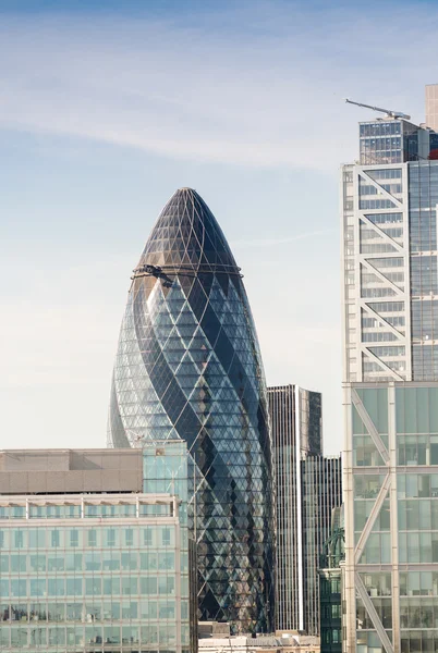 City of London in de schemering, VK — Stockfoto
