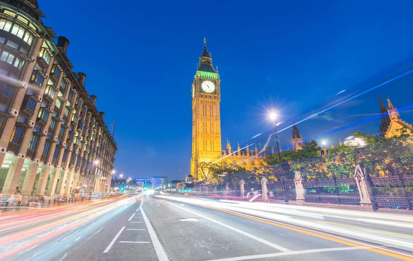 Big ben v noci, Londýn — Stock fotografie