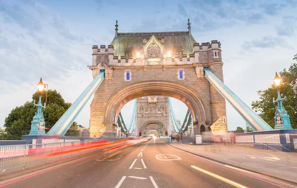 Mostu Tower bridge nocą, Londyn — Zdjęcie stockowe