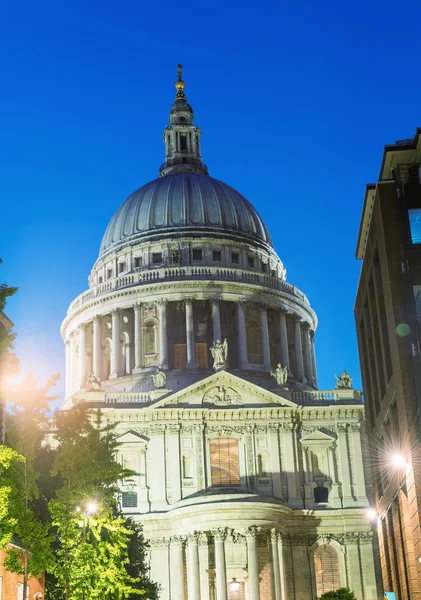 St Paul Cathedral at night — Stock Photo, Image