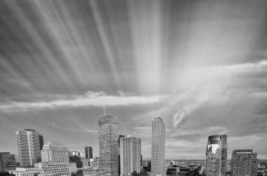 Güzel Montreal hava manzarası