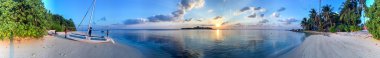 Rasdhoo Island, Maldivler panoramik manzaralı