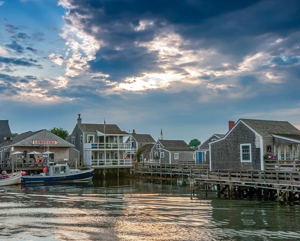 Kust huizen in Nantucket, Massachusetts — Stockfoto