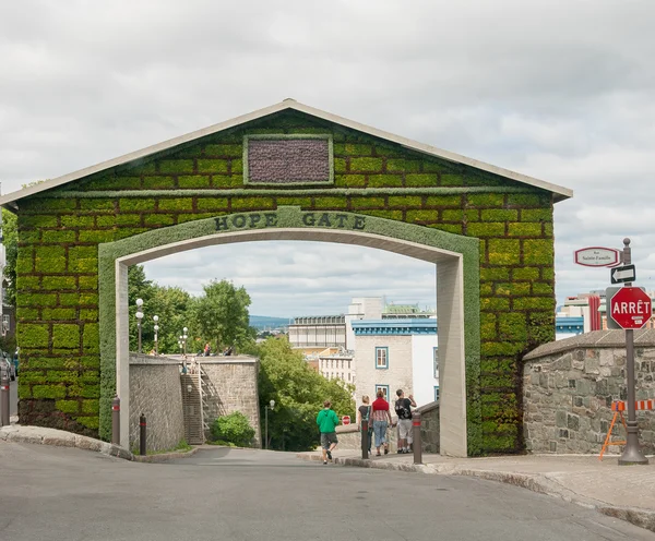 Hope gate in Quebec city, Canada — Stock Photo, Image