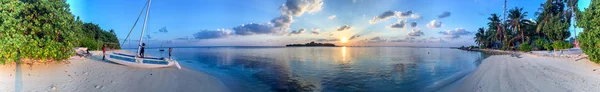 Vista panorámica de la isla Rasdhoo, Maldivas — Foto de Stock