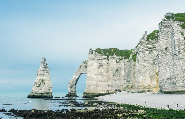 Natürliche Kreidefelsen in der Normandie — Stockfoto