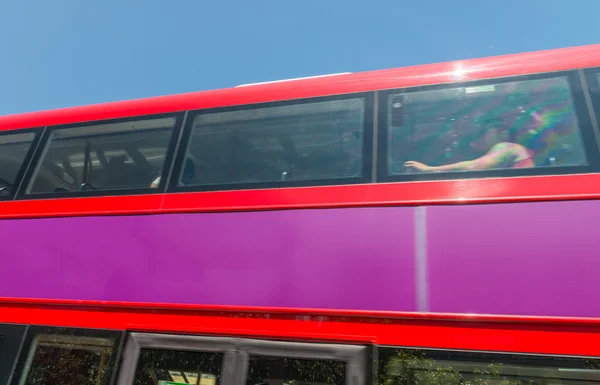 Bus rosso a due piani a Londra — Foto Stock