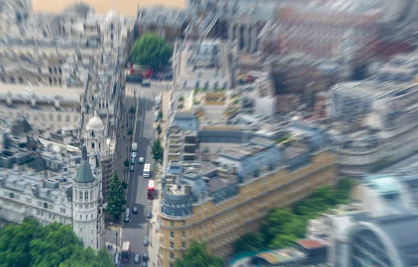 Vue aérienne floue de Londres — Photo