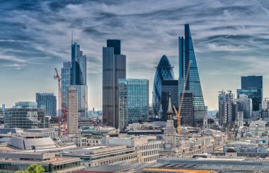 London City. Ticaret bölgesinin modern manzarası