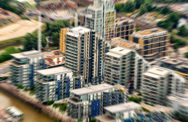 Vista aérea borrosa de los edificios de Londres —  Fotos de Stock