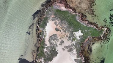 Scenic panorama of Eagle Bluff WA captured from above highlighting coastline and ocean vistas.