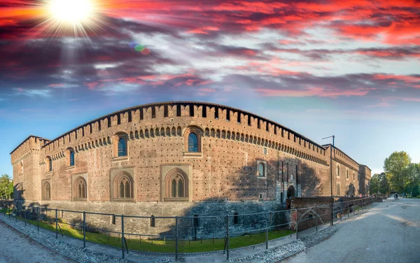 Castello sforzesco w Mediolan, Włochy — Zdjęcie stockowe