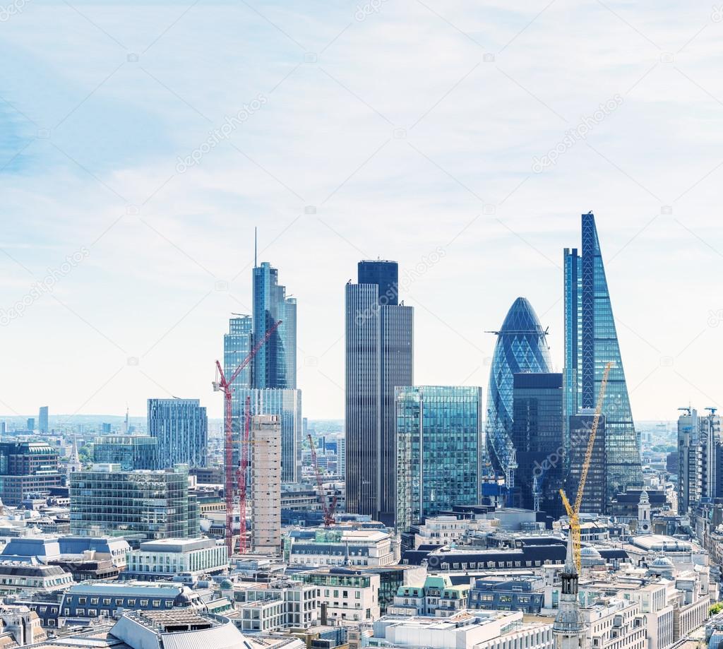 Londres finance, quartier des affaires — Photo éditoriale © jovannig