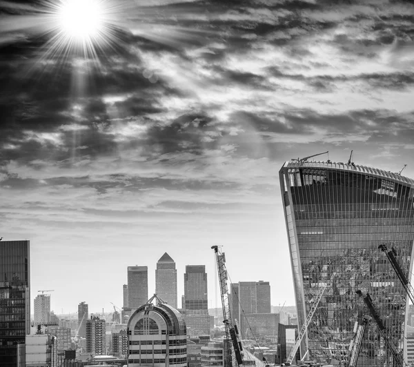 Londres finanças, distrito de negócios — Fotografia de Stock