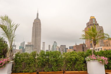 Çatı Manhattan manzarası